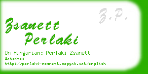 zsanett perlaki business card